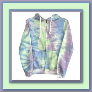 Southern Spirit Tie-Dye Zip-Up Hoodie